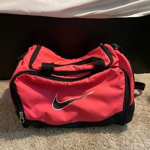 Pink Nike duffle